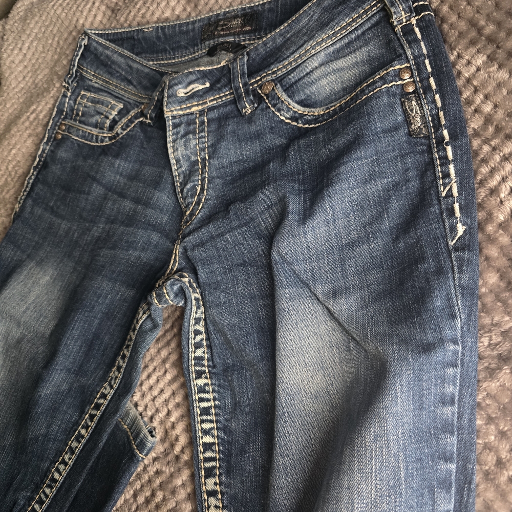Silver Jeans Women's Boot Cut Blue Denim Jeans